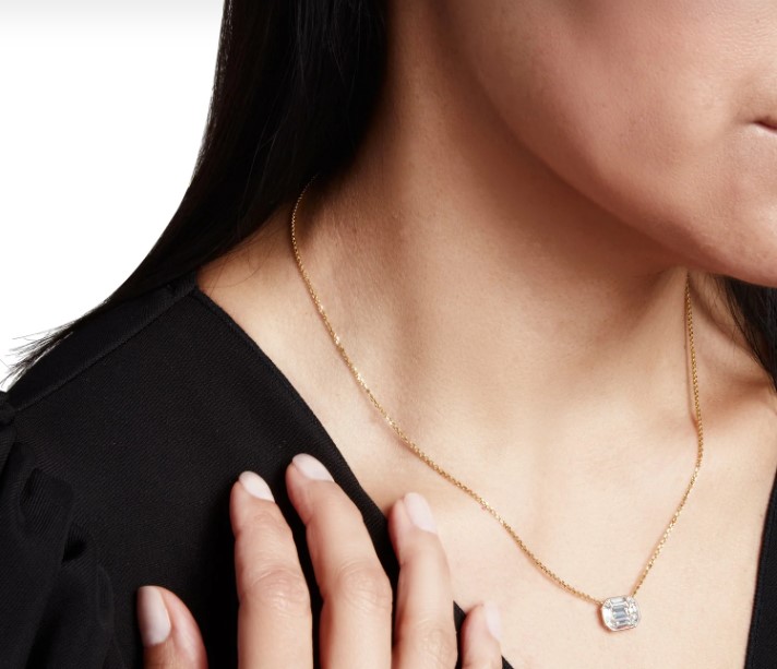 lab created diamond pendant necklace